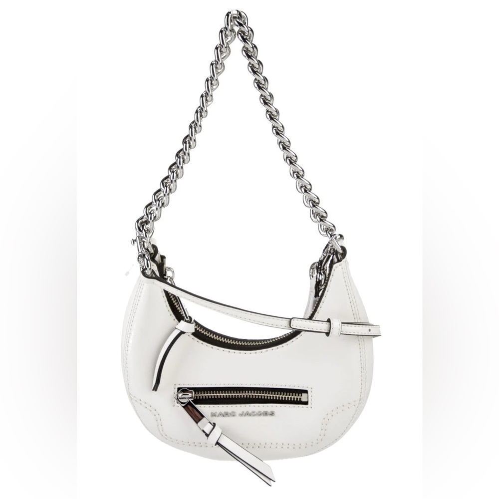 Marc Jacobs Mini Crescent Crinkle Leather Crossbody Bag